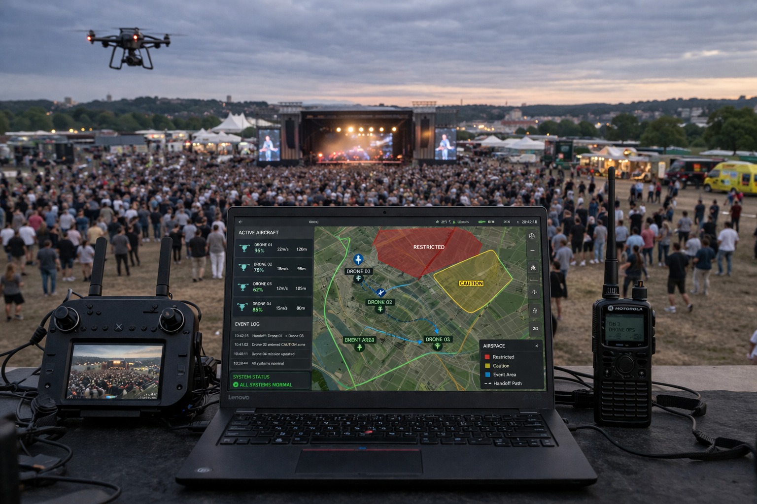 SkyGuardians operations monitoring setup